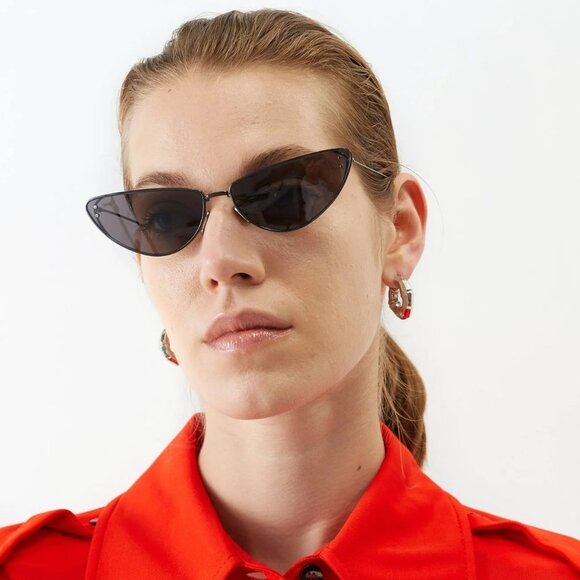 Dior MISSDIOR B1U H4B0 BRAND NEW Sunglasses Gunmetal Blue Unisex Metal Cat Eye main image 15